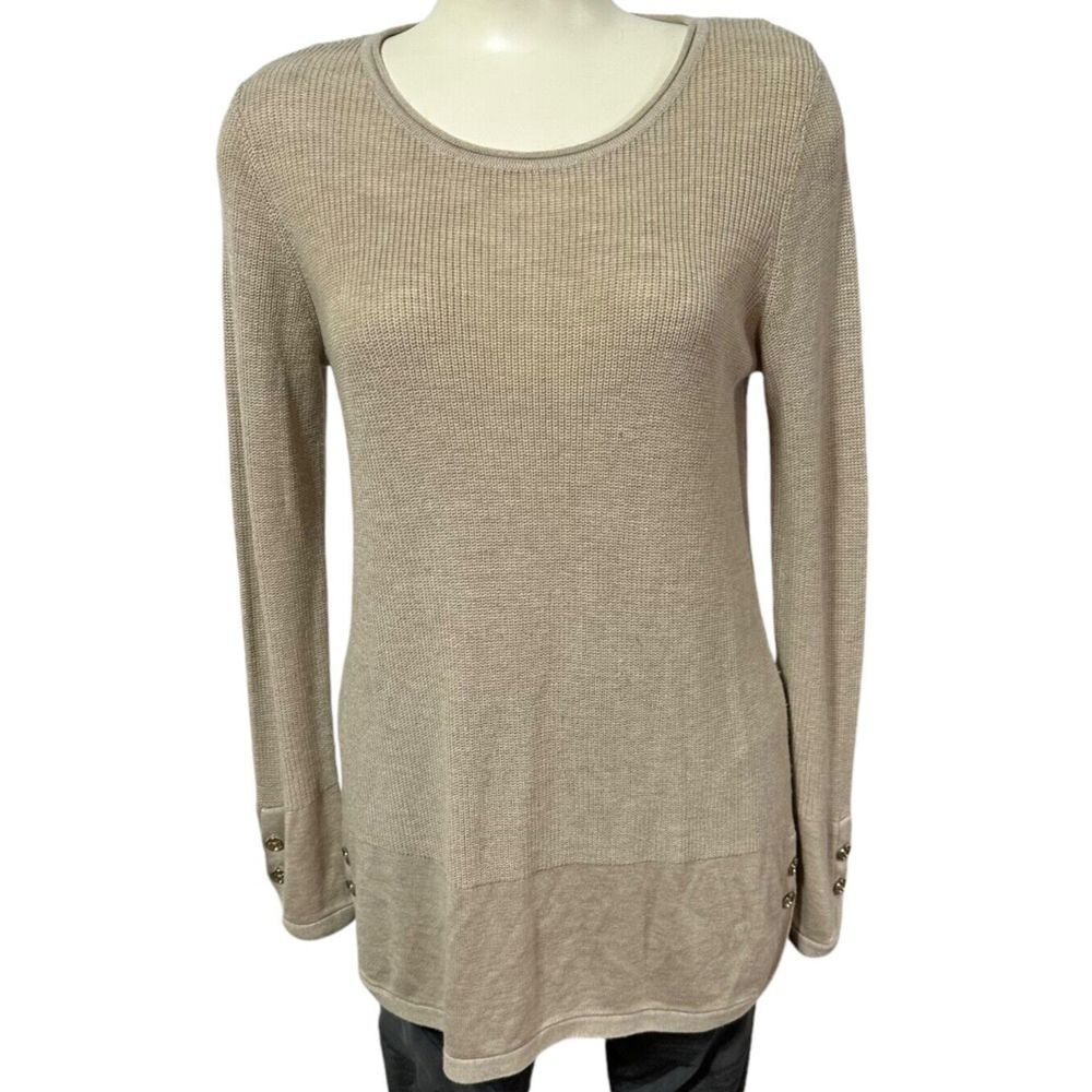 Calvin Klein Women's Sweater Size S - Long Sleeve Knit - Buttons‎ - Designer